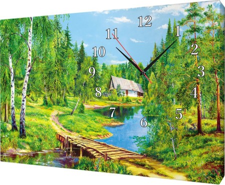Часы на холсте 40х50 У420